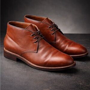 Cole Haan Men's Tan Leather Chukka Boots